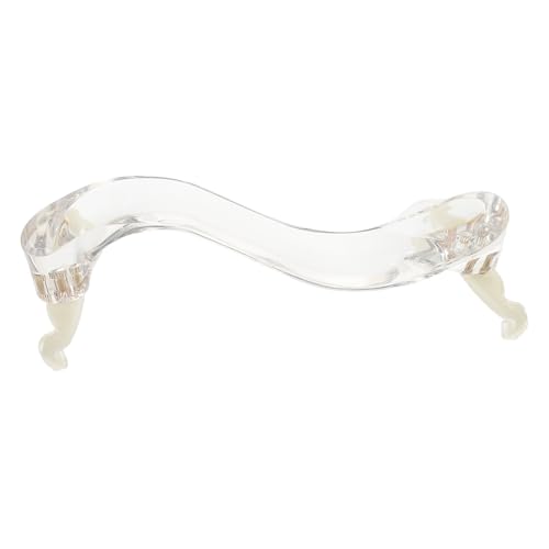HANABASS Transparent Violin Shoulder Rest Comfortable Acrylic Support for Violins for Beginners Fit Enhancing Playing Experience and Posture