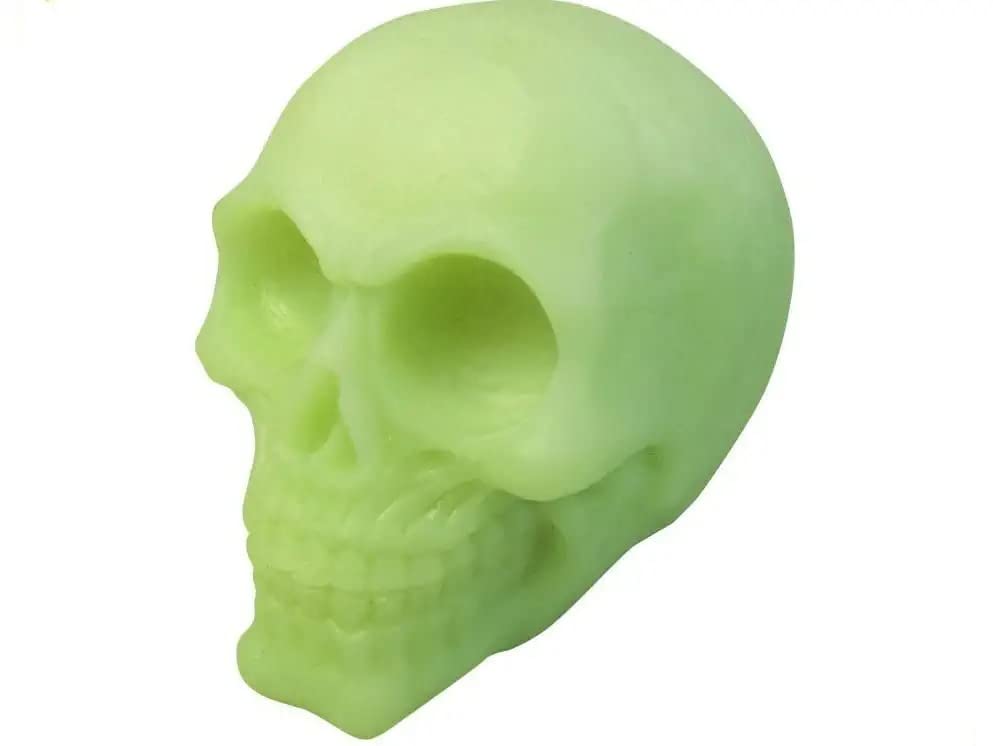 RSAAUD® Halloween Glow in The Dark Skull Head Realistic Skull Human Skeleton Head Skull for Halloween Home Table Decoration , Halloween Decoration