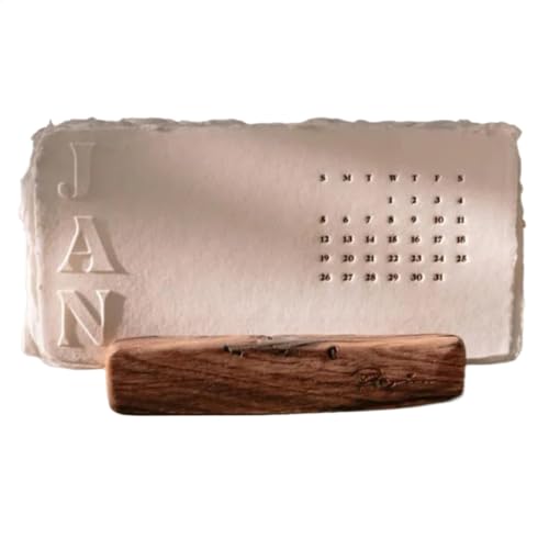 デスクカレンダー2025、ミニマリスト月間カレンダー、木製スタンドデスクプランナー、スタイリッシュな2025年プランナー、卓上活版印刷8.66x3.94インチ オフィスや家の装飾用