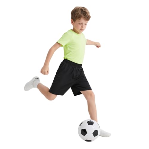 TopTie Big Boys Youth Soccer Short, 8 Inches Running Shorts with Pockets3
