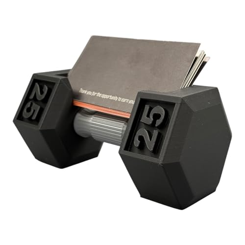Dumbbell Business Card Holder –3D-Printed Unique Fitness