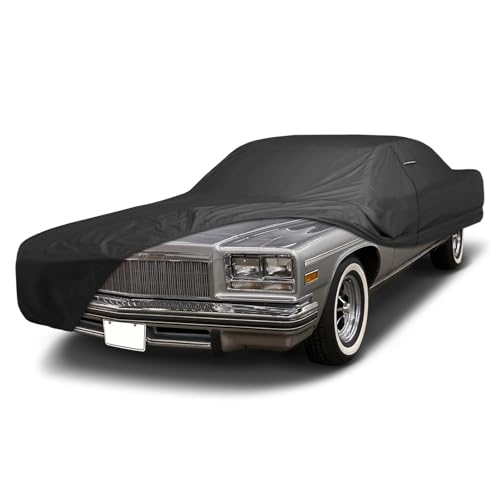 Image of iCarCover Premium Custom Car Cover for 1971-1976 Buick Electra Heavy Duty Waterproof All Weather Rain Snow UV Sun Protector Custom Fit Full Exterior Indoor Outdoor Protection Car Cover (Black)