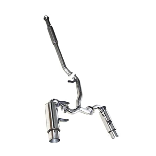 EMUSA Dual 4" Tip Muffler Cat-back Exhaust System Compatible/Replacement for 2013-2016 Scion FR-S/2013-2022 Subaru BRZ /2017-2022 Toyota 86