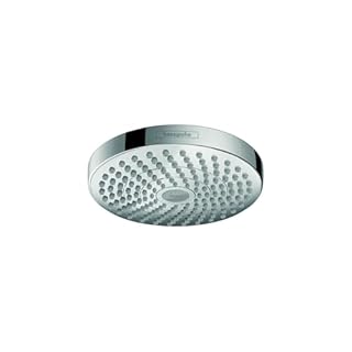 hansgrohe Croma Select S 7-inch Water Saving Low Flow Showerhead Modern 2-Spray Rain, IntenseRain with QuickClean in Chrome, 04388000