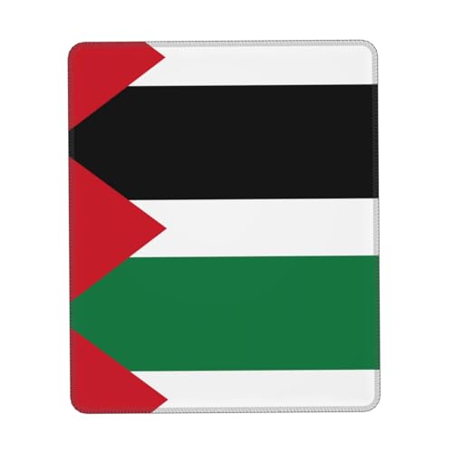 Drapeau de l'État de Palestine Tapis de Souris Imprimé Confortable - Base en Cuir PU Antidérapant, Design Lisse & Moderne pour Bureau Maison 10x30.5cm