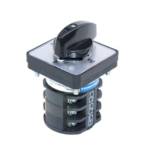 Interruptor de conmutación de leva trifásico LW8D-10/YH3.3, 10 A, 660 V, 4 posiciones, 12 tornillos, 1 unidad