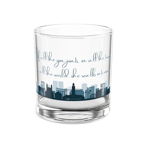 Of all the gin joints in the world whiskey Rocks Glass, 10oz, Casablanca, gift for him
