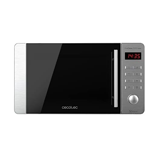 Cecotec Forno a Microonde Proclean 5010 Inox, 20L, Rivestimento Ready2Clean, 700 W, 5 livelli di potenza, Timer 60 min, display a LED, Inox