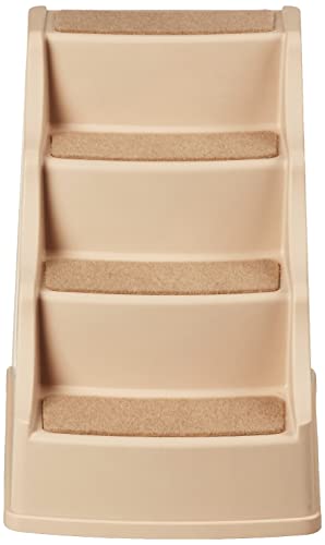 Amazon Basics 4 Step Non Slip Pet Stairs For Dogs And Cats, Tan #TOP1