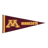 Zip Sew Craft Minnesota Golden Gophers 4" x 9" Officially Licensed Felt Mini Pennant - Perfect For Sports Decorations, Parties, or Craft Projects - 1 Pennant Per Pack