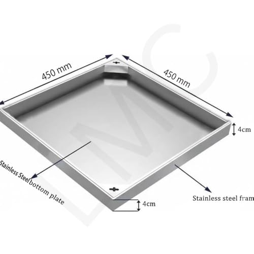 Image of LMC Stainless Steel Hidden Manhole Cover Stone Recessed (Heavy Duty) 18-Inches(450x450mm)