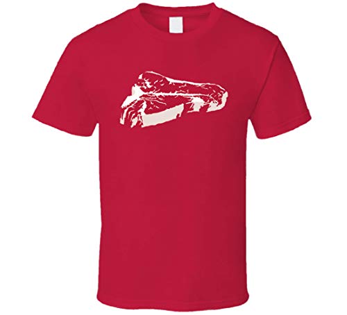T-Bone Steak - Camiseta para amantes de la carne de barbacoa, color rojo Negro Negro ( 3XL