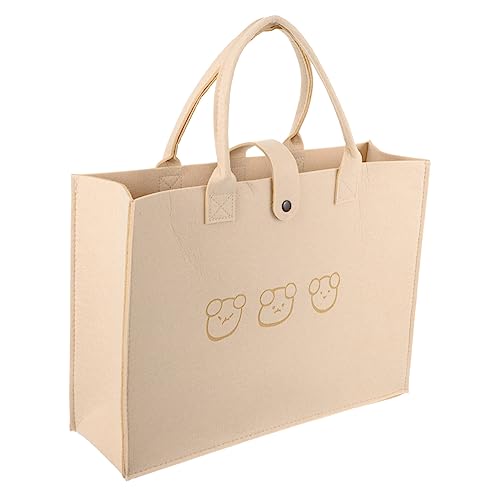 Tote Bag Large Capacity Shopping Pouch Utility Tote Camping Handbag Office Portable Handbag Eco-friendly