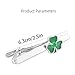 Dainty Clover Leaf Tie Clip Tie Bar for Men Silvery Fashion Shamrock Flower Necktie Suit Shirt Tuxeto Formal Wear Brooch Luck Dress Accessories St.Patrick's Day Party Jewelry Gift
