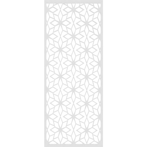 Image of 21 3 /8 inchW x 54 3 /8 inchH x 3 /8 inchT Lake Decorative Fretwork Wall Panels in Architectural Grade PVC