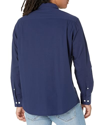 Image of Amazon Essentials Men's Regular-Fit Long-Sleeve Casual Poplin Shirt, Button Front, Business Casual, Collared