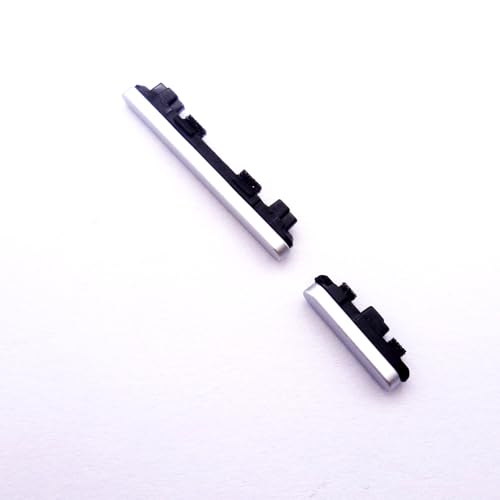 Power On Off Volume Up Down Button Outer Side Keys Replacement Compatible with Google Pixel 7A (Silver)
