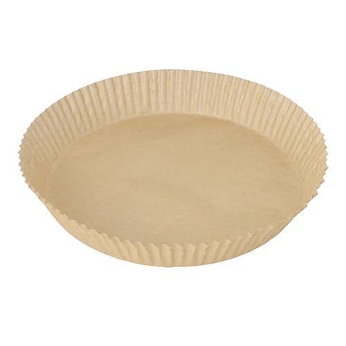 1000 papeles de horno de 23 cm de diámetro · 4,5 cm marrón para freidoras de aire caliente