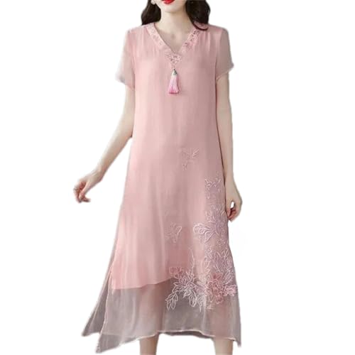 Robe d'été brodée d'inspiration asiatique pour vos vacances au soleil