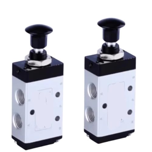 Vanne 5 voies 4R310-10 à commande par poussoir fluide et étanche - 4