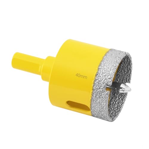 Aohhy Scie Cloche Diamantée de 40mm avec Foret Guidage, Professionnelle Foret Trépan...