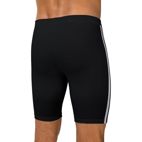 Image of Long Underwear for Men Cotton Long Leg Boxer Briefs for Man Trunks Breathable Innerwear Men's Underwear for Gym Workout Anti Chafing Long Trunks for Man