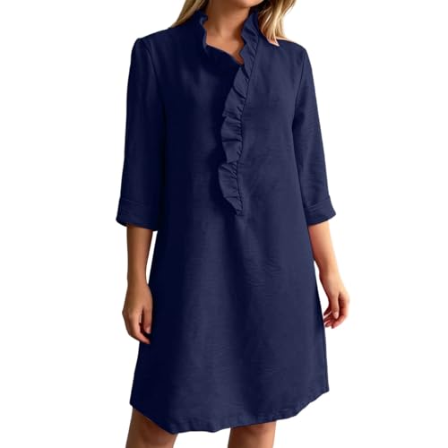 Robe longue fluide en coton et lin idéale pour vos sorties d'été