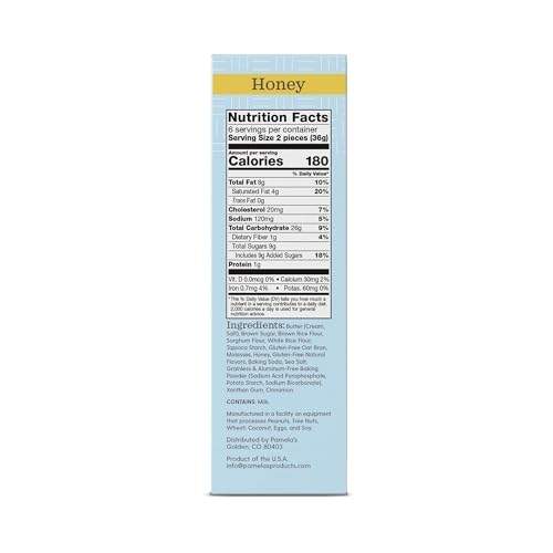 Pamela's Products Gluten Free Graham Crackers, Honey 7.5 Ounce (Pack of 6) | Use for S'mores or graham cracker crust; Made with real honey; GFCO certified; Kosher; Each package contains 7.5oz of grahams - image 9