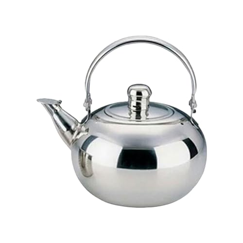 perfk Tetera de Acero Inoxidable, Tetera para cocinar, Caldera de Agua, Tetera con Filtro, Tetera para Cocina, Estufa, hogar de año Nuevo, 1.5L