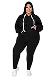 Tycorwd Women's Plus Size Two Piece Outfits Sweatsuits Sets Long Sleeve Loungewear Tracksuit Sets...