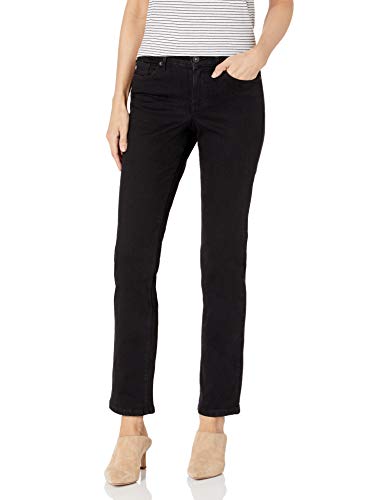 CHAPS Jeans Women's Mid Rise Straight Leg Full Length Jean