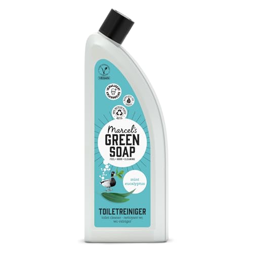 Marcels Green Soap - Toilettenreiniger Minze & Eukalyptus - WC Reiniger - 100% recycelte Plastikflasche - Mikroplastikfreie Formel - Vegan - 750 ml