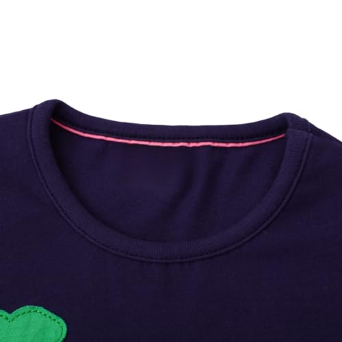 Girls Dress A-Line Dress for Toddler Kids Baby with Crewneck 100% Cotton Causal Playwear Cute Outifit3