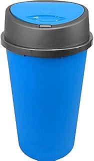 KITCHEN BIN 45 Liter 45 Litre 45L TOUCH BIN Colour Bin for Home Garden Office School Kitchen Bathroom Touch Top Bin Portable Pedal Bin Removable Lid - BLUE