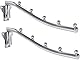 2 Stück Klappbar Wand Kleiderbügel Edelstahl, Wandhalterung Kleiderhaken Metall, Edelstahl Klapp Kleiderstange mit Schwingarm Halterung Kleiderlüfter für Wäscheraum Badezimmer Schlafzimmer Balkon