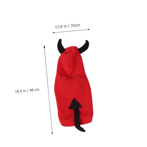 Disfraz de Diablo para perro XL cálido y tridimensional miniatura 2