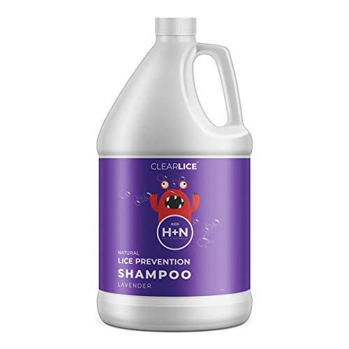 Clearlice® Gallon Size Lice Prevention Shampoo - Repels Lice, Eggs and Nits Naturally - Skin Friendly, Safe for Daily Use - with Soft Scent of Lavender and Peppermint - 128 oz
