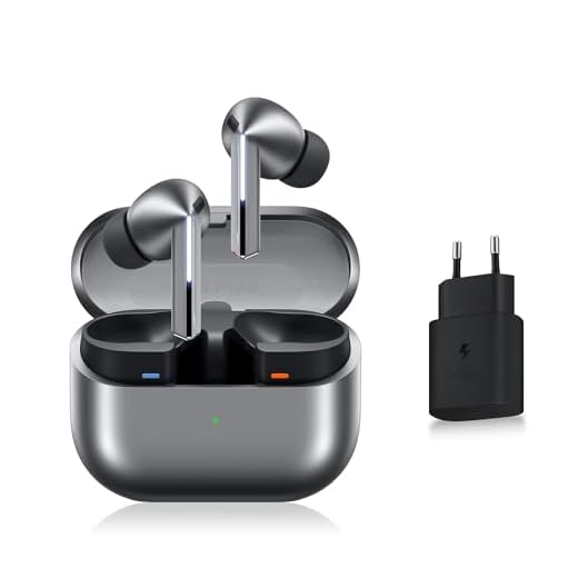 Samsung Galaxy Buds3 Pro, Écouteurs sans Fil, Réduction Active de Bruit, Bluetooth, Argent, Audio 360, Galaxy AI, chargeur secteur inclus, (Version FR) [Exclusivité Amazon]