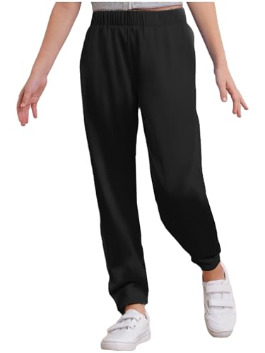 Moily Kids Girls Boys Silky Satin Dance Pants Mid-West Style Long Trousers Indian Kurta Sets Black 8 Years