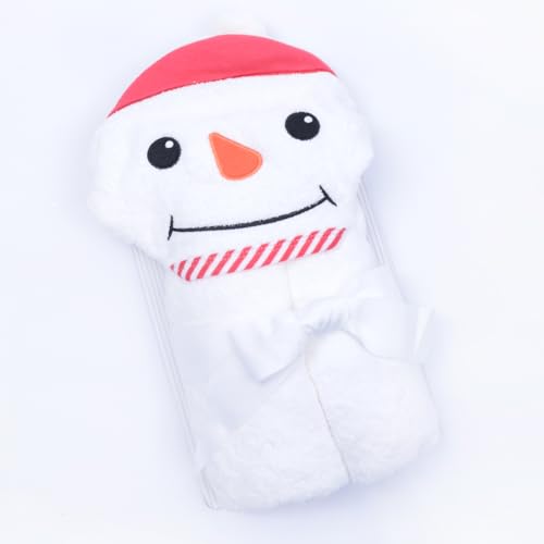 Image of JN&LULU Organic Cotton Fabric Hooded Towel for Kids & Toddlers, Ideal at Bath, Beach, Pool