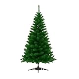 Árvore De Natal 1,20cm Pinheiro Luxo 300 Galhos Cheia Resistente Pinheiro De Natal Tradicional Verde Premium