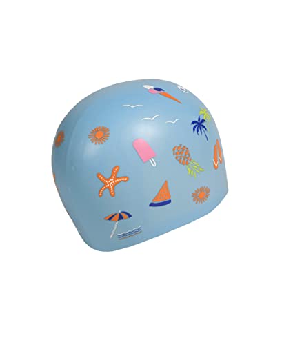 ARENA Unisex Moulded Poolish Swim Cap, BEACH VIBES, NS - Image 3