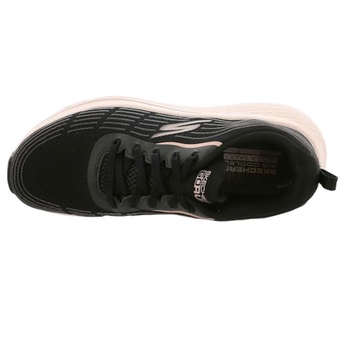 Image of Skechers Women's Max Cushioning Elite 2.0 Sneaker, Black /Rose Gold, 6.5
