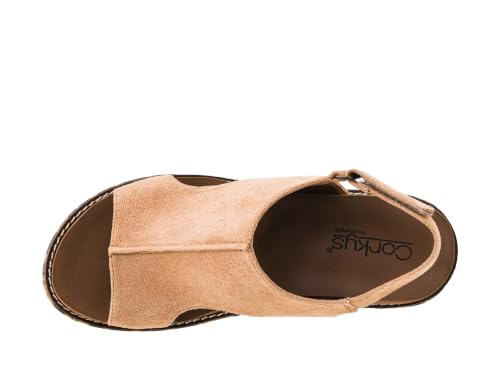 Image of Corkys Footwear Womens Carley Wedges, Featuring Corkys EVA Foam Cushioned Insoles, A 2.5 Inch Heel, Lightweight For All Day Wear, And Hook And Loop Closure