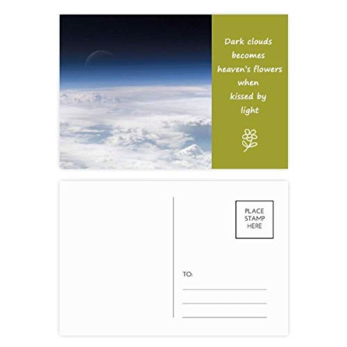 Atmosphère poésie jeu de cartes postales nuages blancs pour vos mots