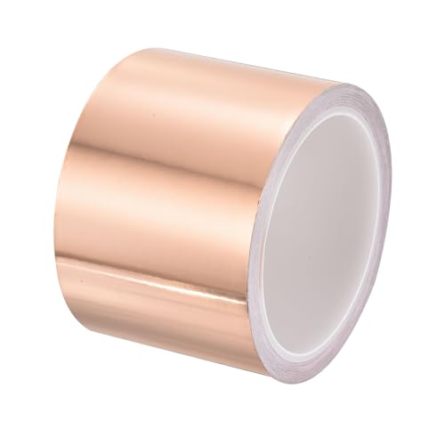 PATIKIL Copper Tape 2.76 Inch x 11 Yards 0.05 Thick Copper Foil Tape Single Sided Conductive Adhesive EMI Shielding for Electronics, Circuits, Grounding
