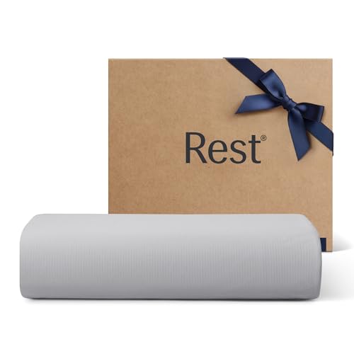 REST® Evercool®+ Top Sheet, Full/Queen Size, Light Gray, 93"X108" (1 Flat Sheet only)
