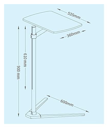 Soporte para cama y sofá de aluminio para tableta o notebook con altura ajustable en plata 5