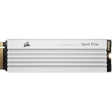 SSD Corsair M.2 NVMe PCIe Gen4 de 2 TB para PS5 - velocidades de leitura de até 7.100 MB/s e gravação de 5.800 MB/s