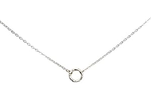 Karma Necklace for Women - Sterling Silver Tiny Karma Choker Necklace